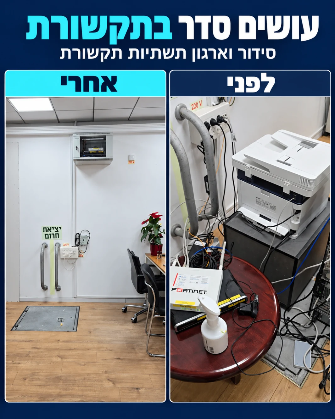 עושים סדר בתקשורת – לפני ואחרי